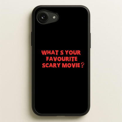 What's Your Favourite Scary Movie - Scream  - Scream Phone Case for iPhone 16e