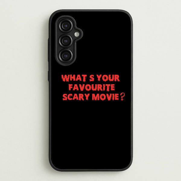 What's Your Favourite Scary Movie - Halloween  - Scream Phone Case for Galaxy A14