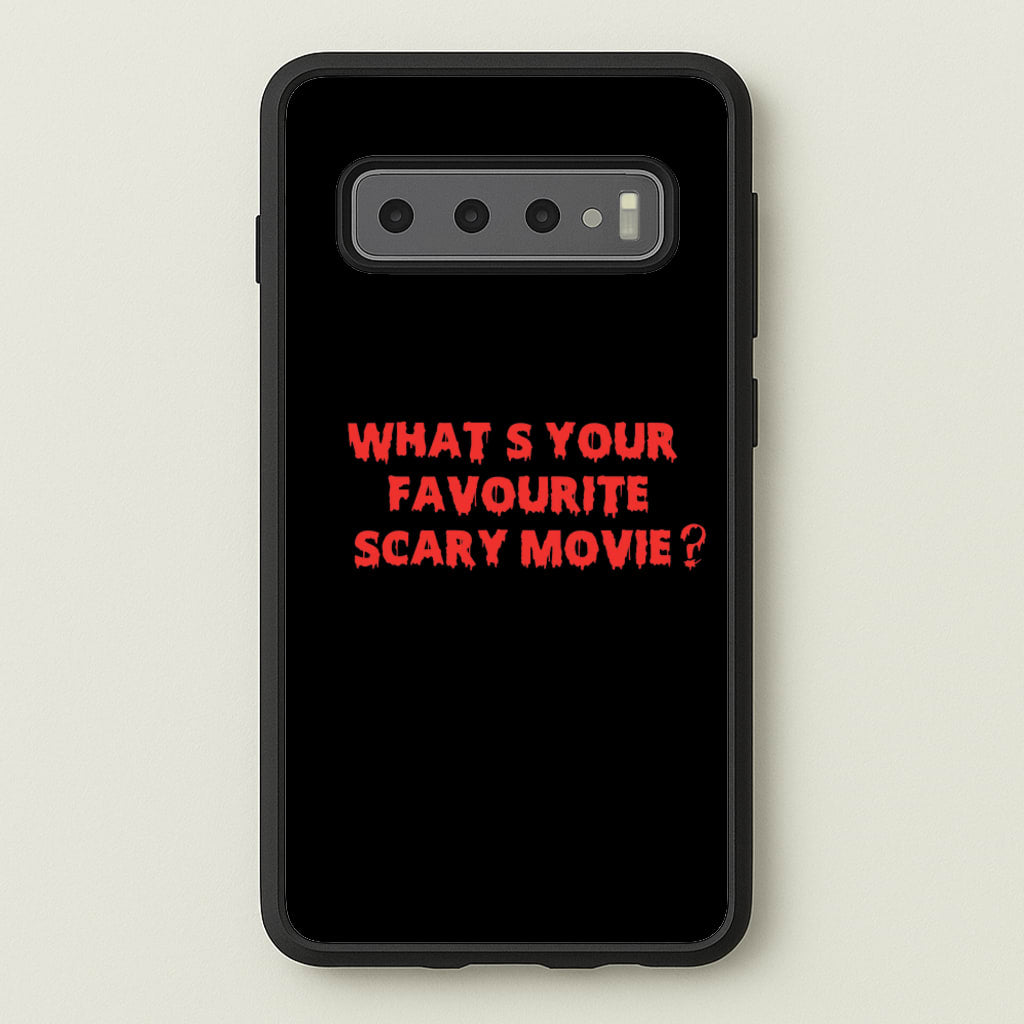 What's Your Favourite Scary Movie - Scream  - Scream Phone Case for Galaxy S10