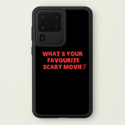 What's Your Favourite Scary Movie - Halloween  - Scream Phone Case for Galaxy S20 Ultra