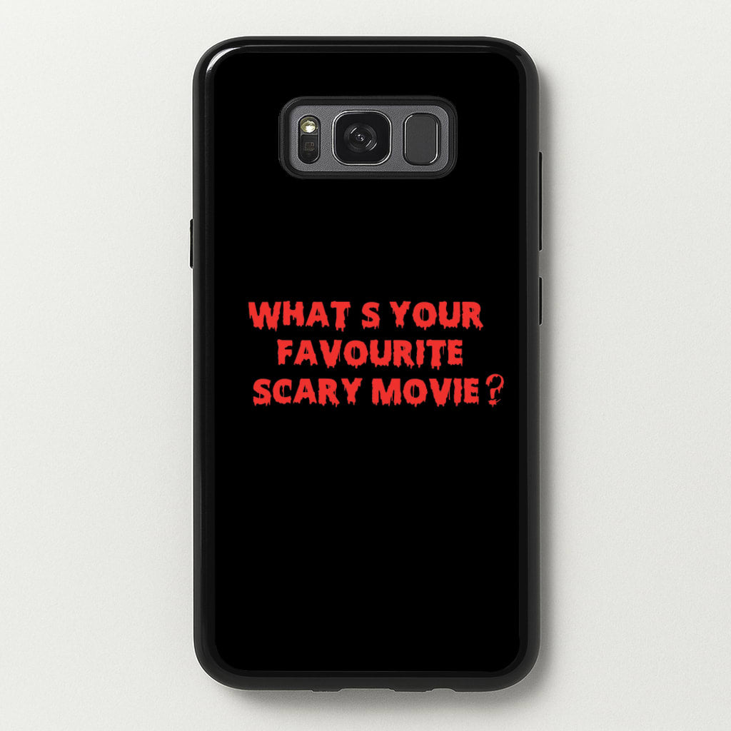 What's Your Favourite Scary Movie - Scream  - Scream Phone Case for Galaxy S8
