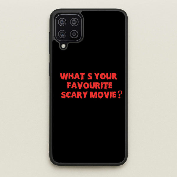 What's Your Favourite Scary Movie - Halloween  - Scream Phone Case for Galaxy A12