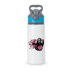 No You Hang Up - Halloween Active Water Bottle - Blue