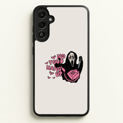 No You Hang Up - Halloween  - Scream Phone Case for Galaxy A34