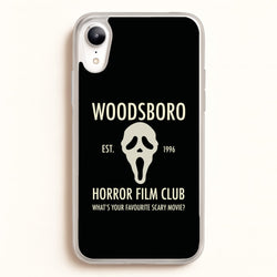 Woodsboro Horror Film Club - Scream  - Scream Phone Case for iPhone XR
