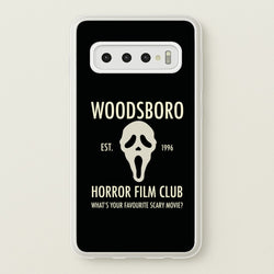 Woodsboro Horror Film Club - Scream  - Scream Phone Case for Galaxy S10 Plus