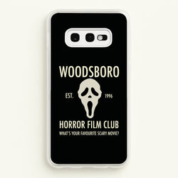 Woodsboro Horror Film Club - Scream  - Scream Phone Case for Galaxy S10e