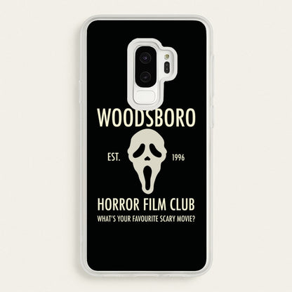 Woodsboro Horror Film Club - Scream  - Scream Phone Case for Galaxy S9 Plus