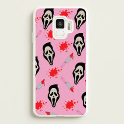 Pink Ghostface Pattern - Scream  - Scream Phone Case for Galaxy S9
