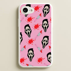 Pink Ghostface Pattern - Scream  - Scream Phone Case for iPhone 16e