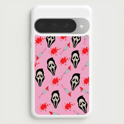 Pink Ghostface Pattern - Scream Phone Case for Google Pixel 10 Pro XL