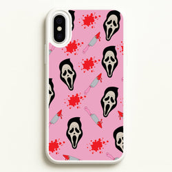 Pink Ghostface Pattern - Scream  - Scream Phone Case for iPhone XS Max
