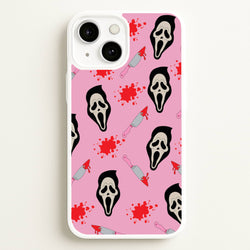 Pink Ghostface Pattern - Scream  - Scream Phone Case for iPhone 13