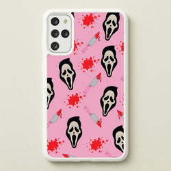 Pink Ghostface Pattern - Scream  - Scream Phone Case for Galaxy S20 Plus