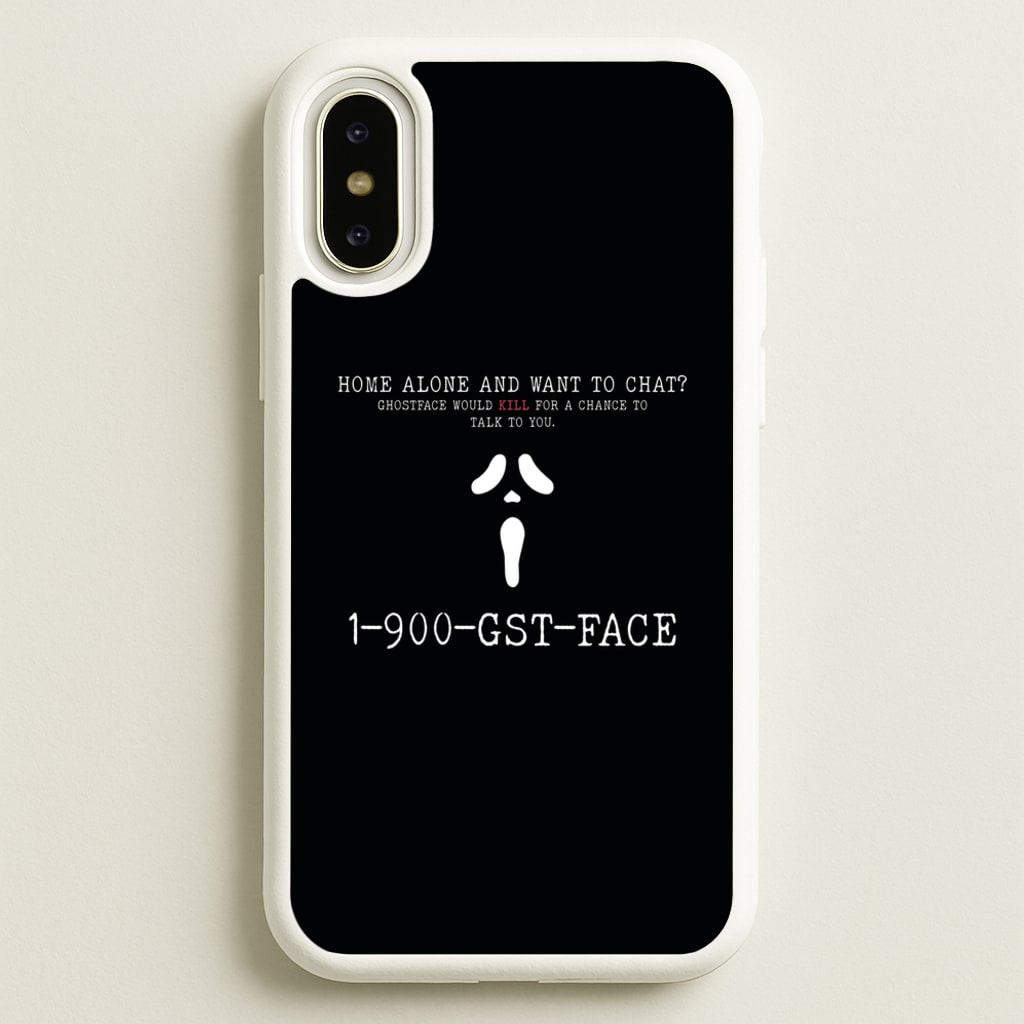 1-800-GST-FACE - Scream  - Scream Phone Case for iPhone X / XS