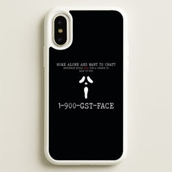 1-800-GST-FACE - Scream  - Scream Phone Case for iPhone X / XS