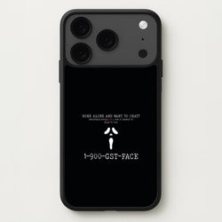 1-800-GST-FACE - Scream Phone Case for iPhone 17 Pro Max