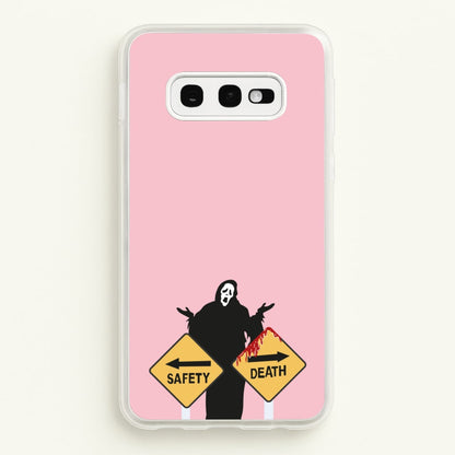 Safety Or Death - Scream  - Scream Phone Case for Galaxy S10e
