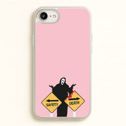 Safety Or Death - Scream  - Scream Phone Case for iPhone 6 / 7 / 8 / SE