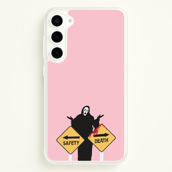 Safety Or Death - Scream  - Scream Phone Case for Galaxy S23 Plus