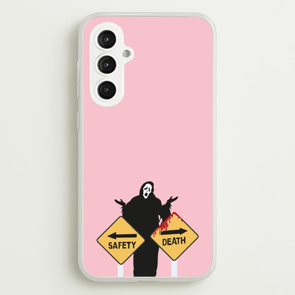 Safety Or Death - Scream  - Scream Phone Case for Galaxy S23FE
