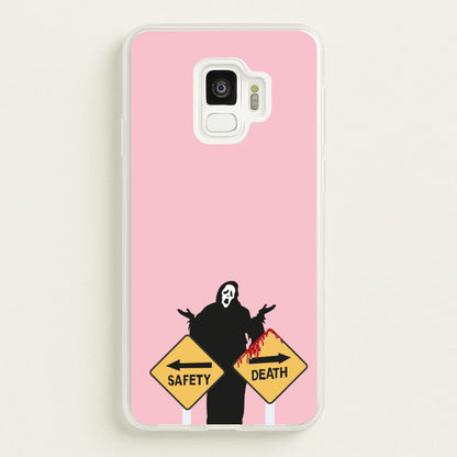 Safety Or Death - Scream  - Scream Phone Case for Galaxy S9