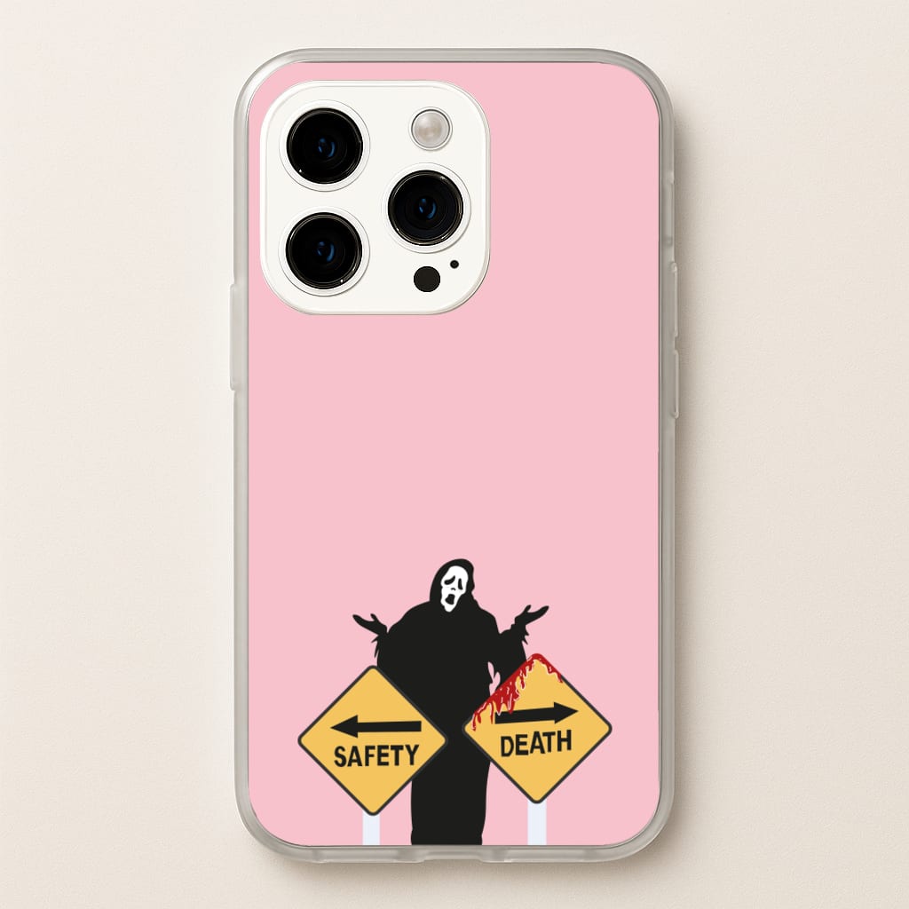 Safety Or Death - Scream  - Scream Phone Case for iPhone 15 Pro Max