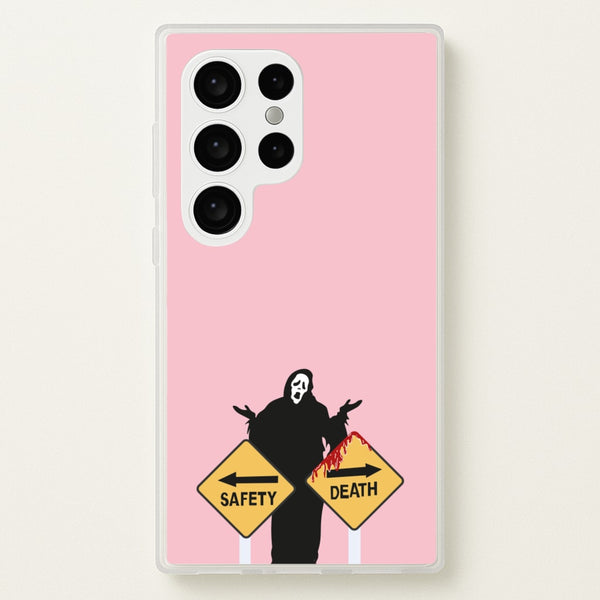 Safety Or Death - Scream  - Scream Phone Case for Galaxy S24 Ultra