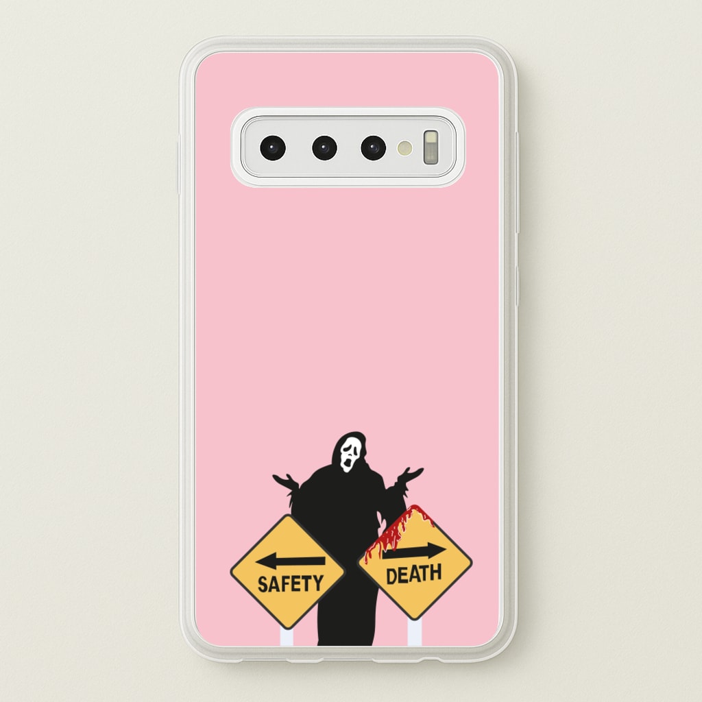 Safety Or Death - Scream  - Scream Phone Case for Galaxy S10 Plus