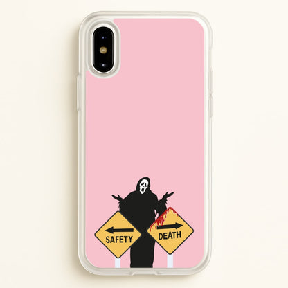 Safety Or Death - Scream  - Scream Phone Case for iPhone X / XS