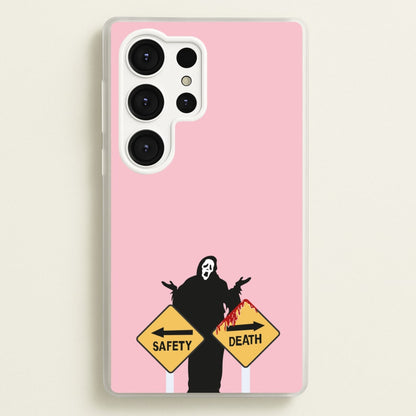 Safety Or Death - Scream  - Scream Phone Case for Galaxy S25 Ultra