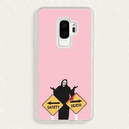 Safety Or Death - Scream  - Scream Phone Case for Galaxy S9 Plus