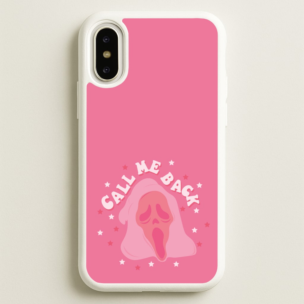 Call Me Back Ghostface - Scream  - Scream Phone Case for iPhone X / XS