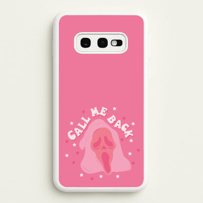 Call Me Back Ghostface - Scream  - Scream Phone Case for Galaxy S10e