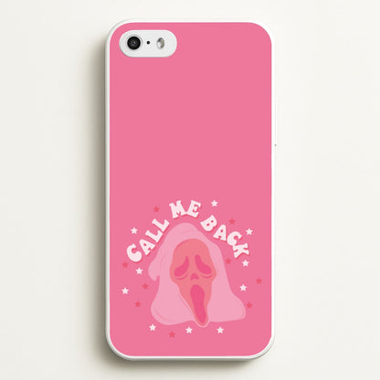 Call Me Back Ghostface - Scream  - Scream Phone Case for iPhone 5 / 5s / SE 2016