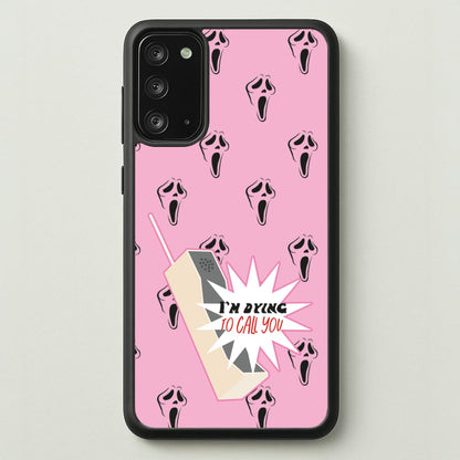 I'm Dying To Call You - Scream  - Scream Phone Case for Galaxy Note 20