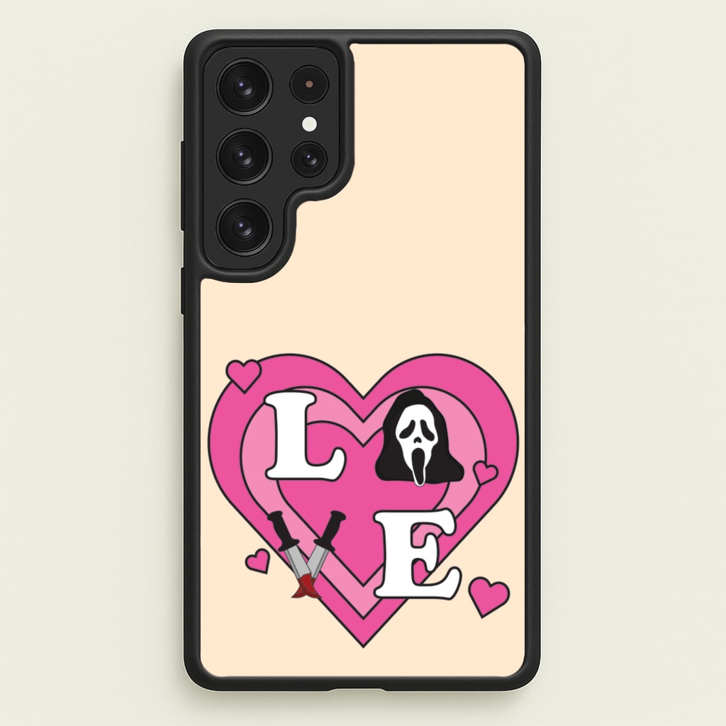Love Ghost  - Scream Phone Case for Galaxy S23 Ultra