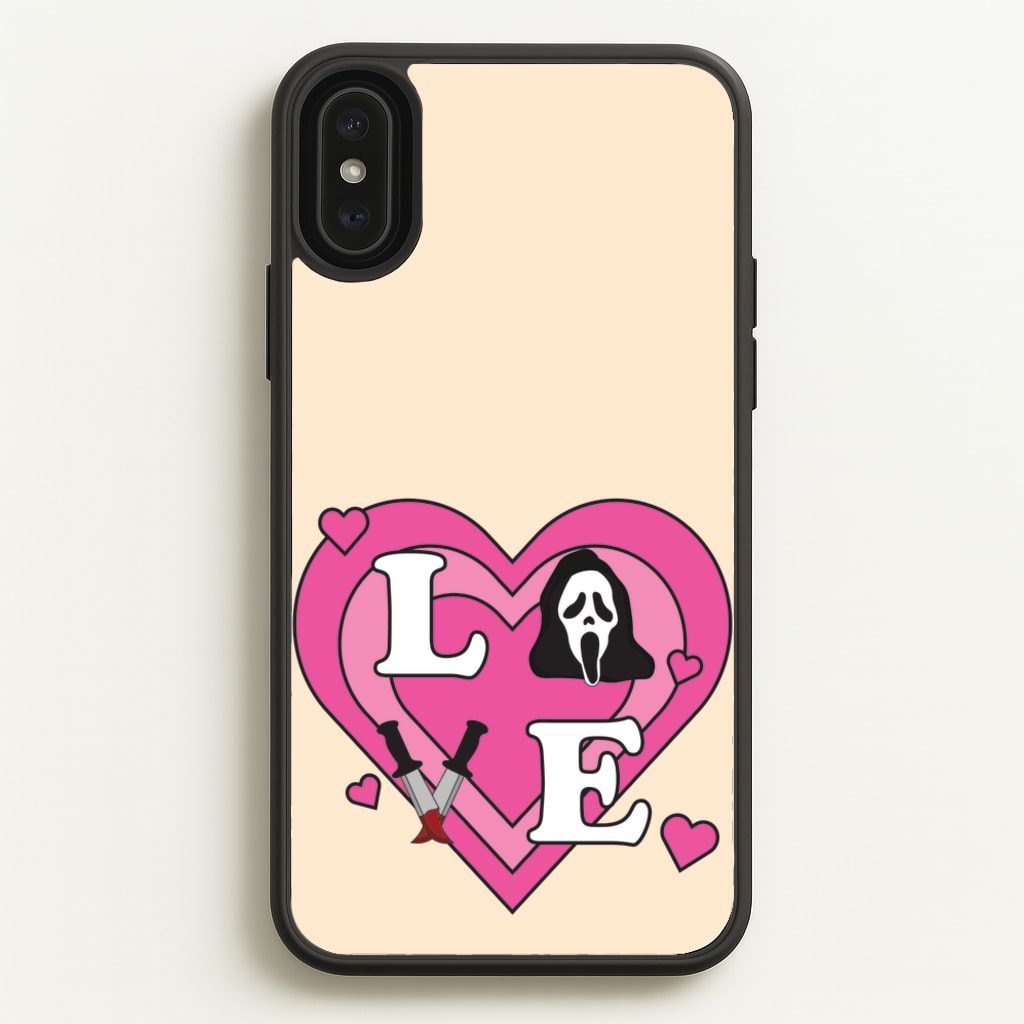 Love Ghost  - Scream Phone Case for iPhone XS Max