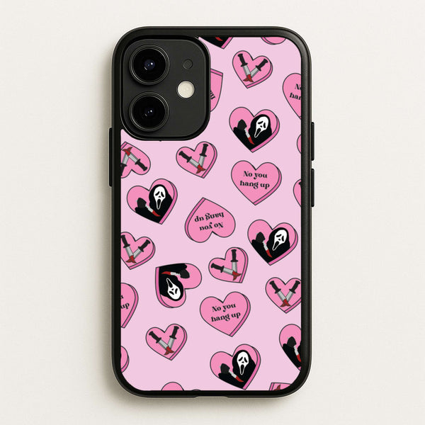 No You Hang Up Love Hearts  - Scream Phone Case for iPhone 12 Mini