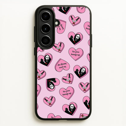 No You Hang Up Love Hearts  - Scream Phone Case for Galaxy A56