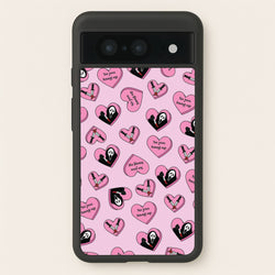 No You Hang Up Love Hearts  - Scream Phone Case for Google Pixel 8