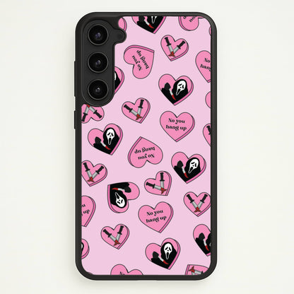 No You Hang Up Love Hearts  - Scream Phone Case for Galaxy S23