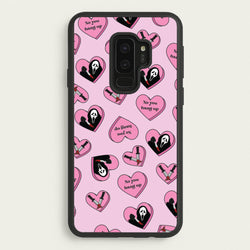 No You Hang Up Love Hearts  - Scream Phone Case for Galaxy S9 Plus