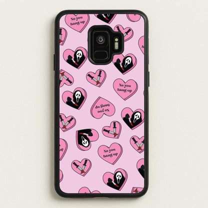 No You Hang Up Love Hearts  - Scream Phone Case for Galaxy S9