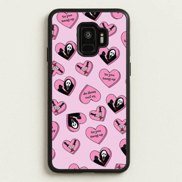 No You Hang Up Love Hearts  - Scream Phone Case for Galaxy S9