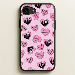 No You Hang Up Love Hearts  - Scream Phone Case for iPhone 16e