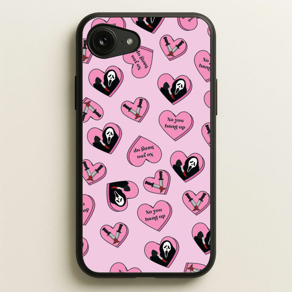 No You Hang Up Love Hearts  - Scream Phone Case for iPhone 16e
