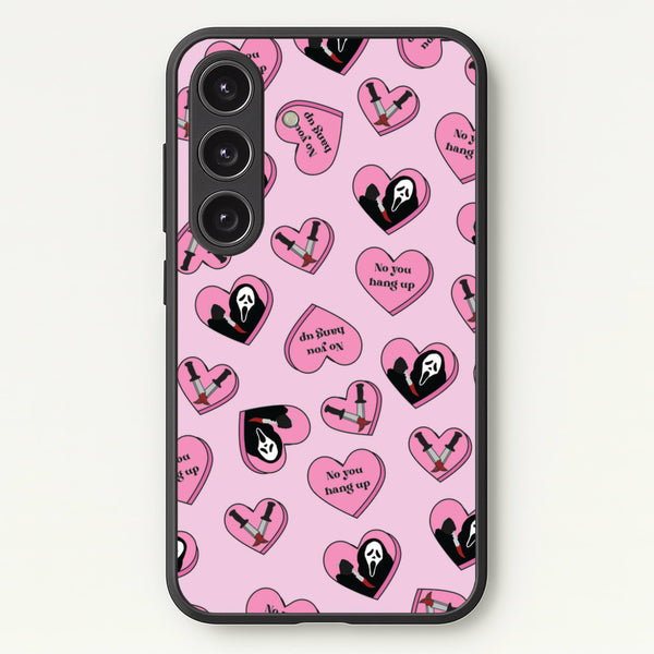 No You Hang Up Love Hearts  - Scream Phone Case for Galaxy S25