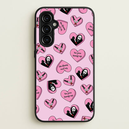 No You Hang Up Love Hearts  - Scream Phone Case for Galaxy A54