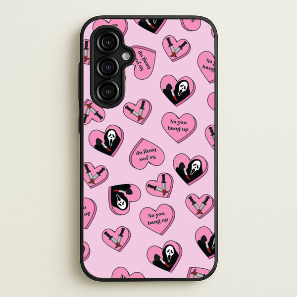 No You Hang Up Love Hearts  - Scream Phone Case for Galaxy A54